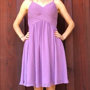 Mauve chiffon dress